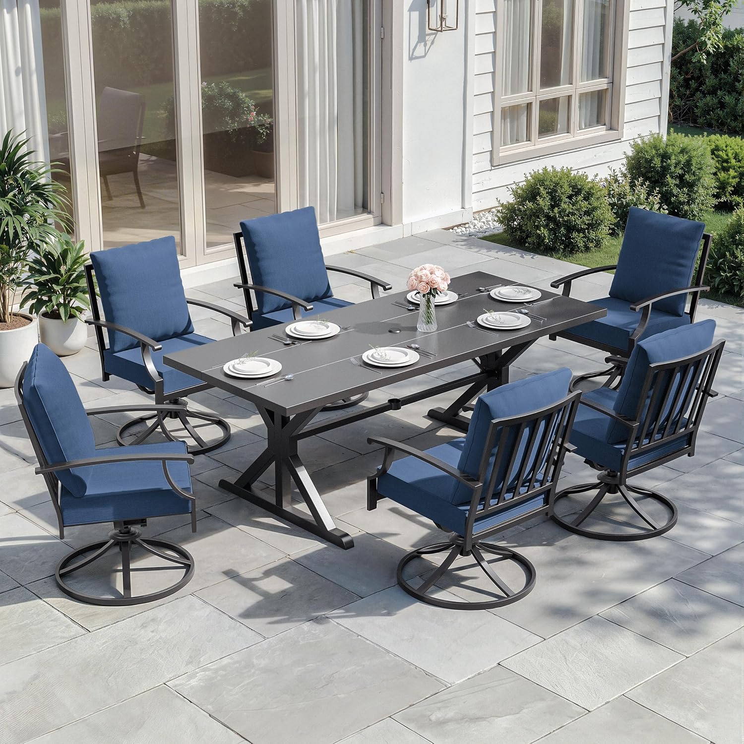 Outdoor Furniture Plus - Conjunto de Jantar para Pátio em