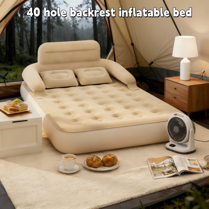 Outdoor Furniture Cushion - Cama Inflável Portátil para Dois com