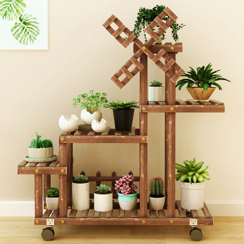 Outdoor Furniture Balcony - Suporte de plantas de vários níveis