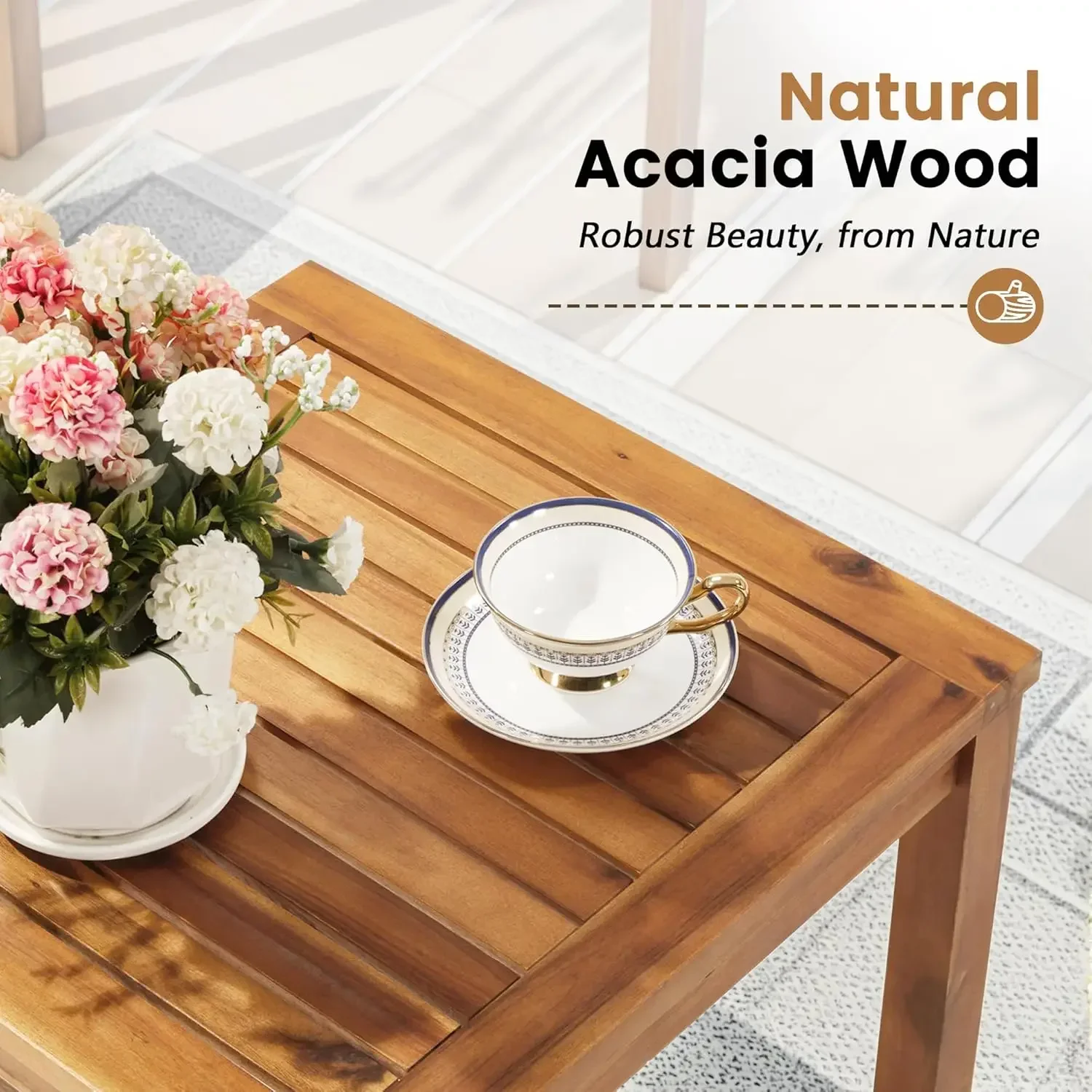 Outdoor Furniture Balcony - Conjunto de Móveis para Pátio em