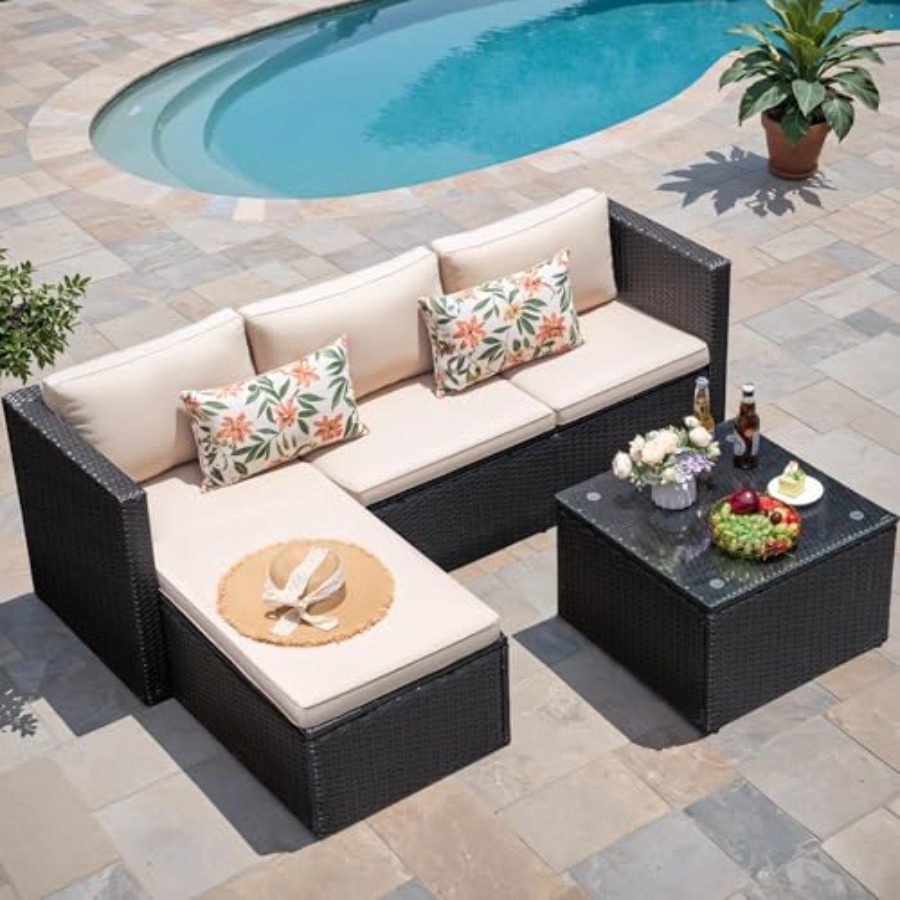 Outdoor Furniture Plus - Conjunto de móveis para pátio externo: