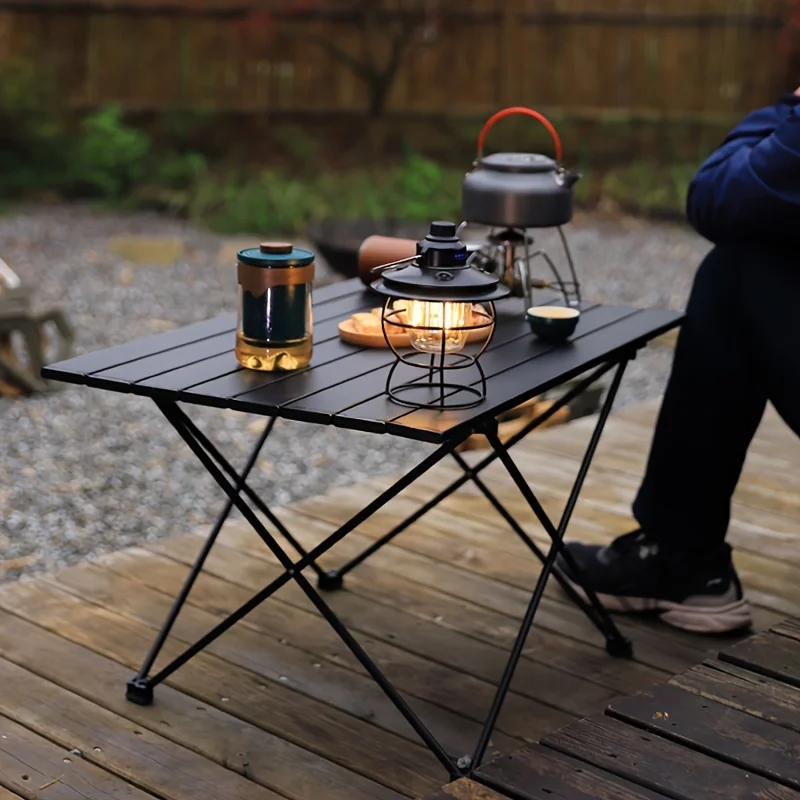 Outdoor Furniture Usa - Mesa Portátil de Alumínio Dobrável para