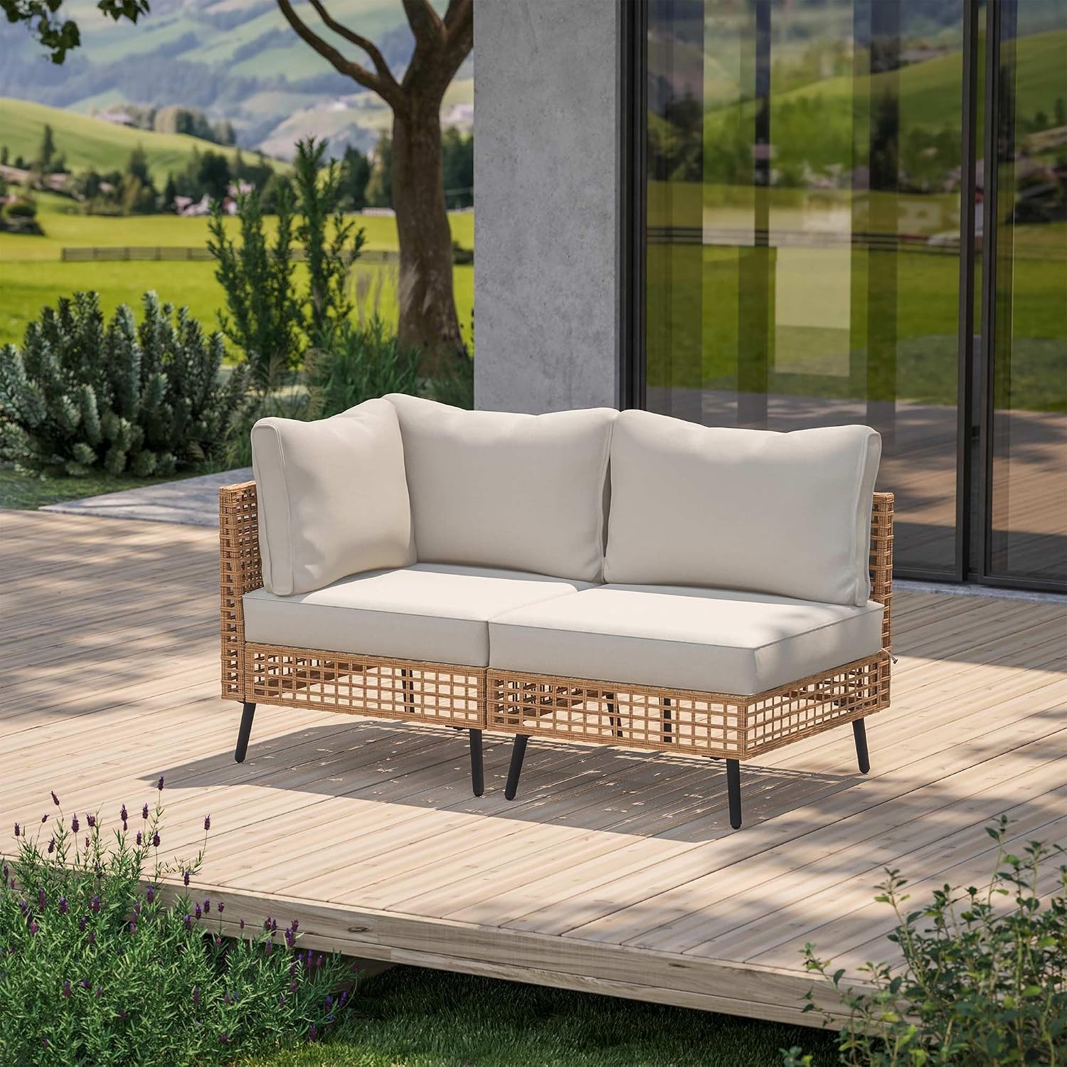 Outdoor Furniture Balcony - Conjunto de Móveis de Jardim em