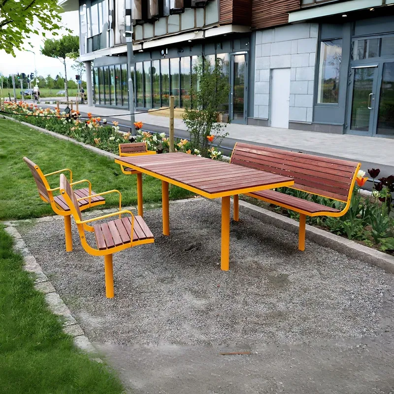 Conjunto de Mesa e Cadeiras de - Outdoor Furniture Yellow avaliação e preço