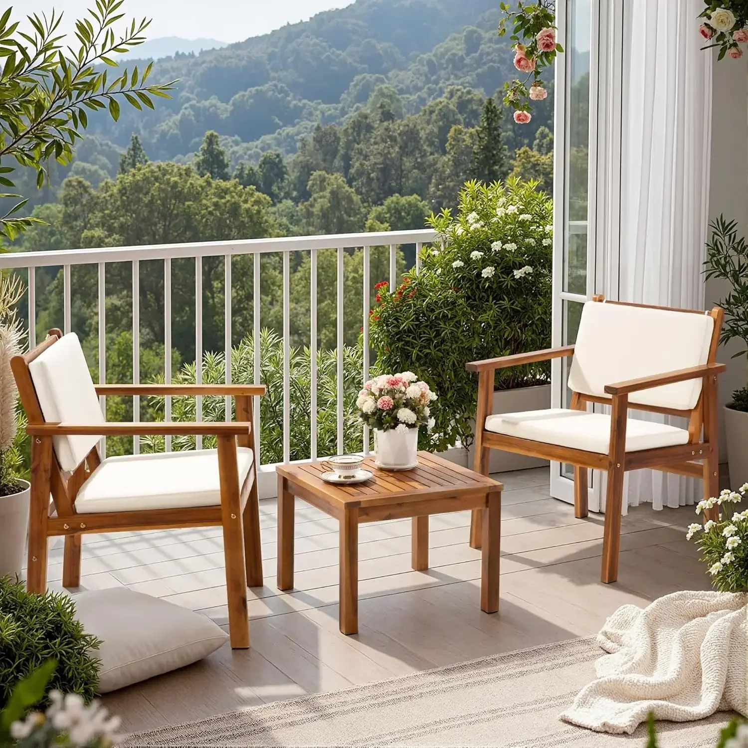 Conjunto de Móveis para Pátio  - Outdoor Furniture Balcony avaliação e preço
