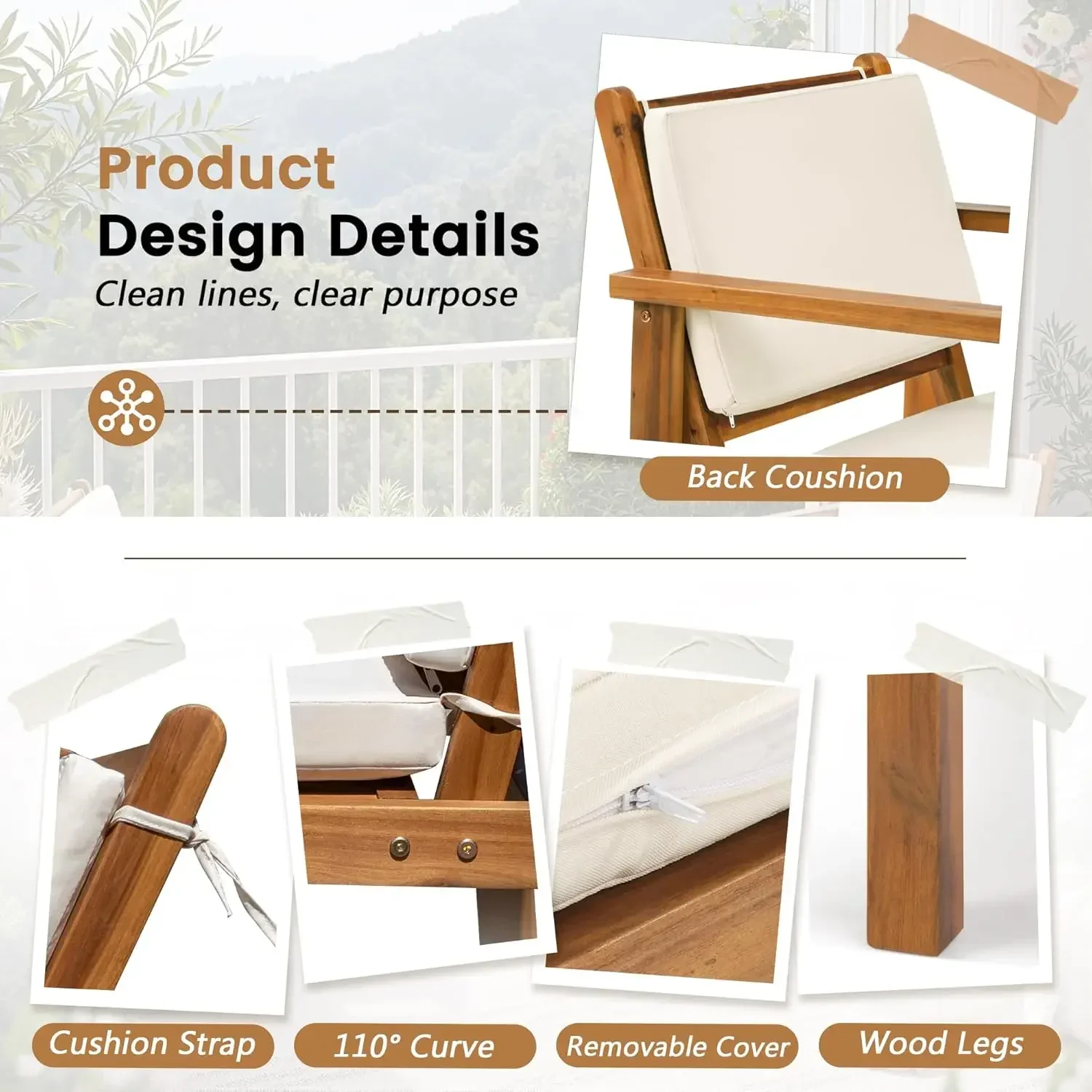 Conjunto de Móveis para Pátio  - Outdoor Furniture Balcony avaliação e preço