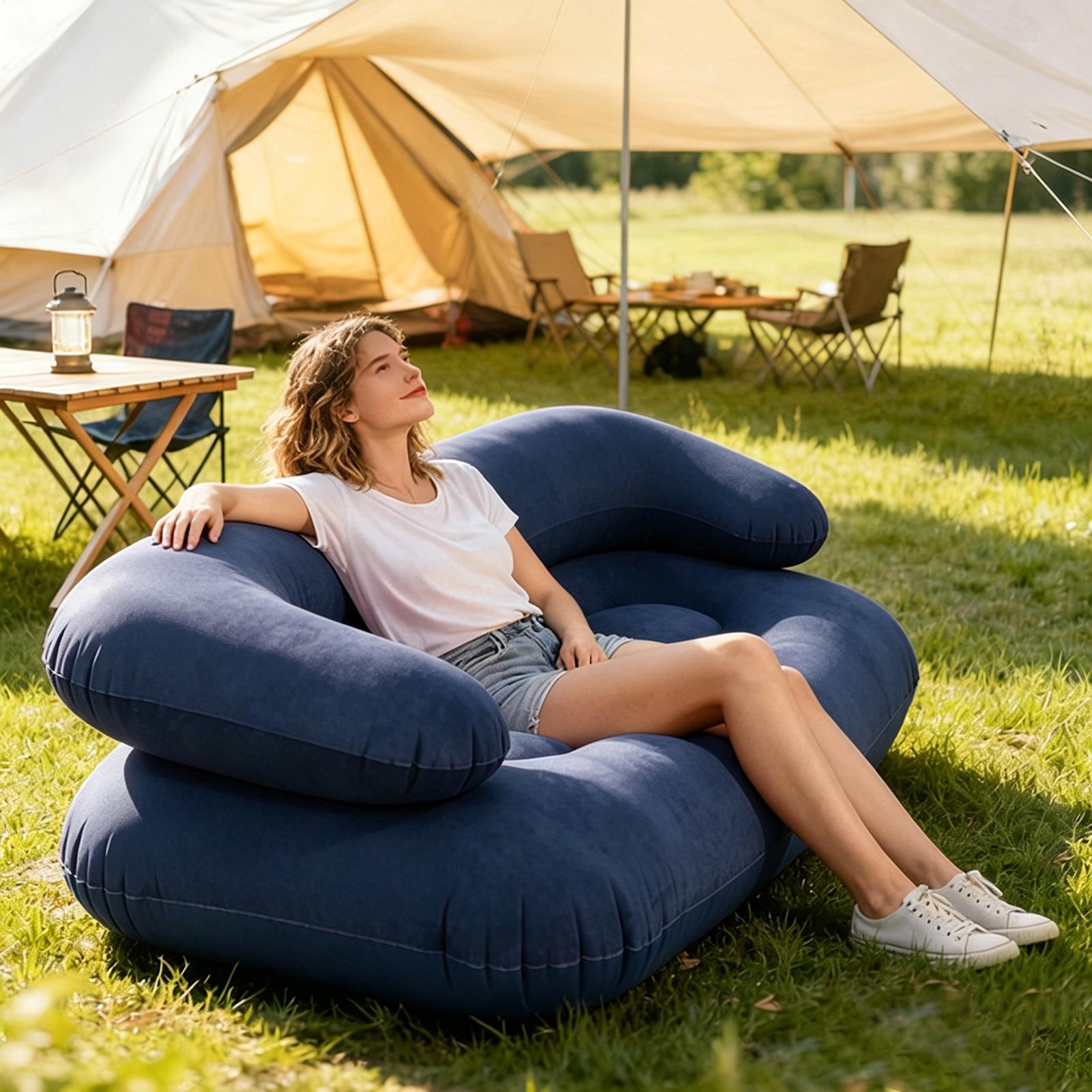 Sofá Inflável Duplo para Dois  - Outdoor Furniture Nearby avaliação e preço