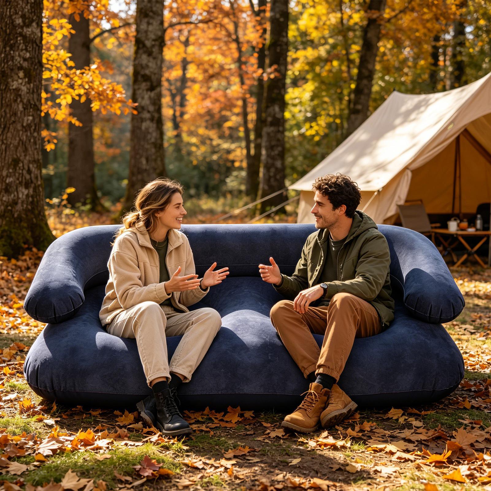 Sofá Inflável Duplo para Dois  - Outdoor Furniture Nearby avaliação e preço