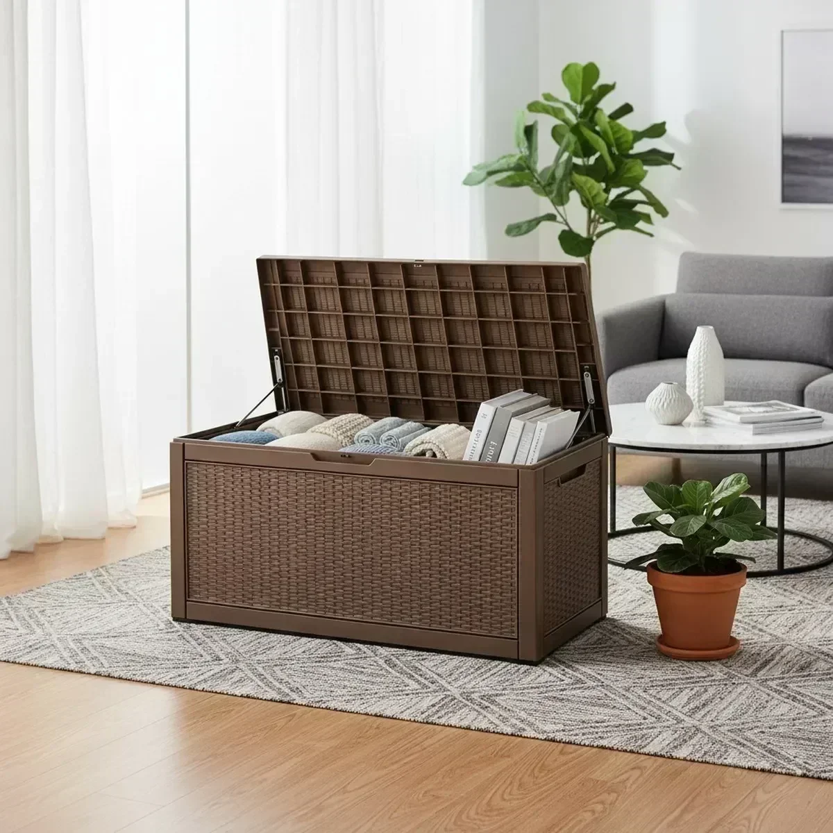 Grande Banco de Armazenamento  - Outdoor Furniture Cushion avaliação e preço