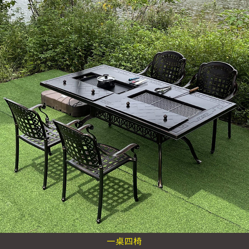 Conjunto de móveis de ferro fo - Outdoor Furniture Balcony avaliação e preço