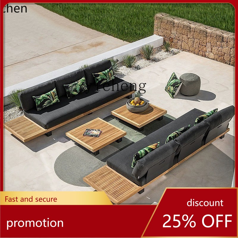 Sofá de teca HYS para áreas ex - Outdoor Furniture Balcony avaliação e preço